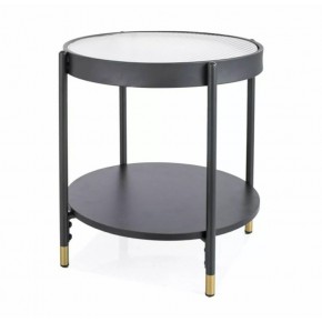 Стол журнальный SIGNAL LAGUNA A белый/черный, 45/48